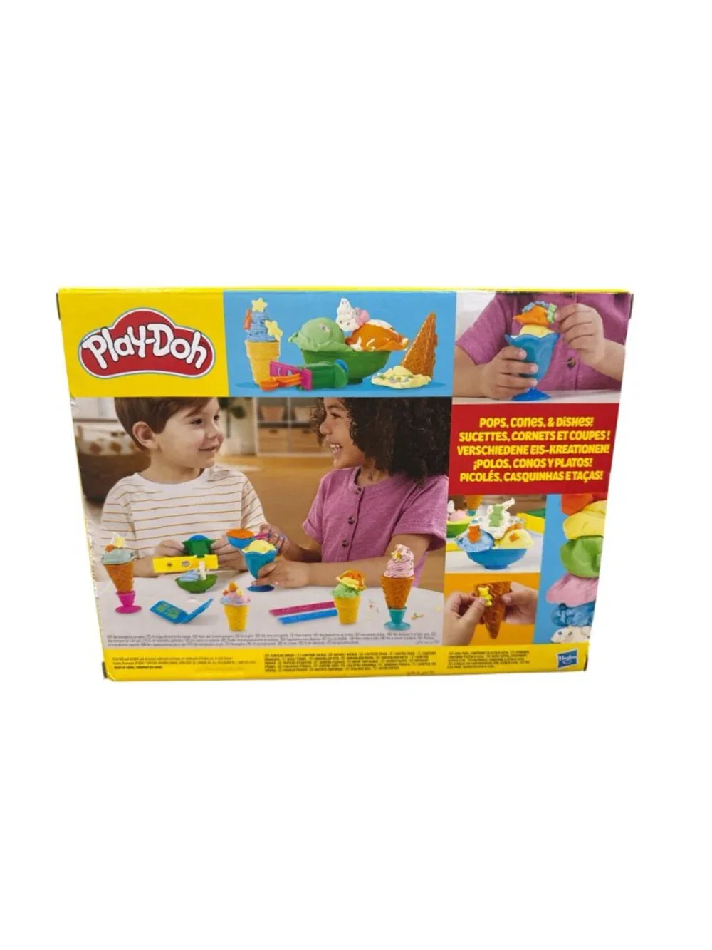 Play-Doh Ice Cream Party Playset With Tools & 6 Colors Ages 3+